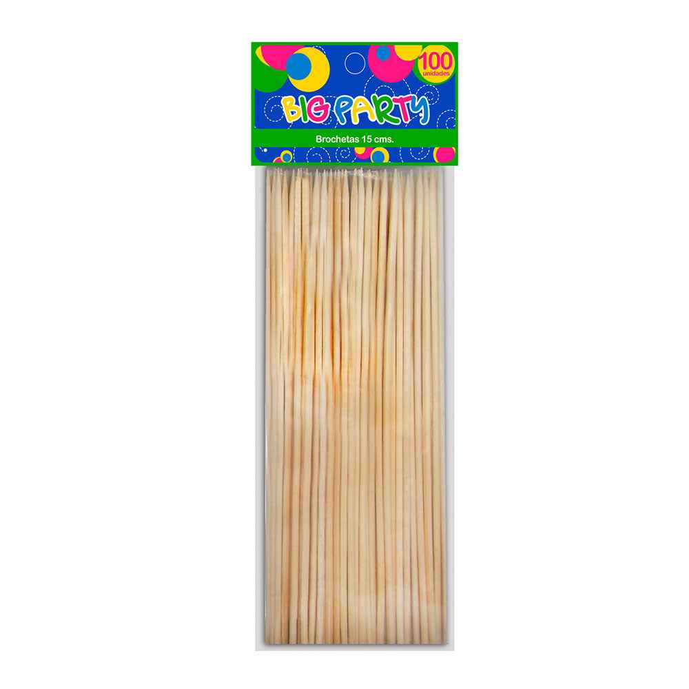 Brocheta S 15 cm 100Un | Big Party